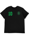 Nigeria Retro Soccer Jersey - Number 10 Black T-Shirt