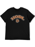 HODL Bitcoin Crypto Black T-Shirt