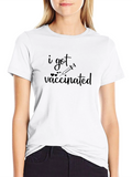 I Got Vaccinated Graphic Tee - Black