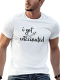 I Got Vaccinated Graphic Tee - Black