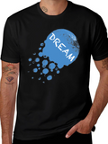 Dream Graphic Print Black T-Shirt