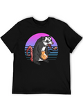 Retro Opossum Banjo Player T-Shirt