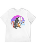 Retro Opossum Banjo Player T-Shirt
