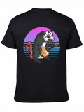 Retro Opossum Banjo Player T-Shirt