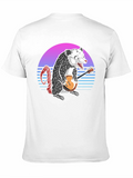 Retro Opossum Banjo Player T-Shirt