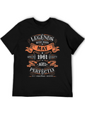 Legends Born in May 1961 T-Shirt