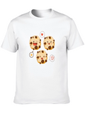 Cookie Cartoon Black T-Shirt