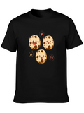 Cookie Cartoon Black T-Shirt