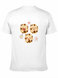 Cookie Cartoon Black T-Shirt