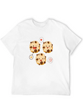 Cookie Cartoon Black T-Shirt