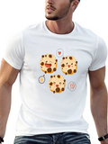 Cookie Cartoon Black T-Shirt