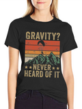 Gravity? Never Heard of It! Retro Paragliding T-Shirt