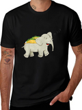 Elephant Taco Funny Graphic T-Shirt