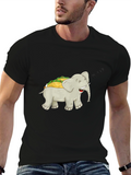 Elephant Taco Funny Graphic T-Shirt