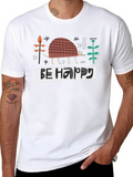 Be Happy Armadillo Graphic Tee - Black