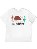 Be Happy Armadillo Graphic Tee - Black