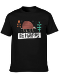 Be Happy Armadillo Graphic Tee - Black