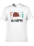 Be Happy Armadillo Graphic Tee - Black