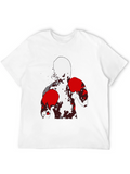 Abstract Boxer Graphic T-Shirt