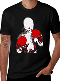 Abstract Boxer Graphic T-Shirt