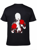 Abstract Boxer Graphic T-Shirt