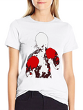 Abstract Boxer Graphic T-Shirt