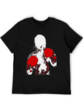 Abstract Boxer Graphic T-Shirt