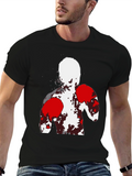 Abstract Boxer Graphic T-Shirt
