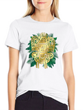 Aztec Gold Graphic Black T-Shirt