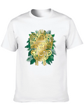 Aztec Gold Graphic Black T-Shirt