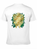 Aztec Gold Graphic Black T-Shirt