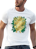 Aztec Gold Graphic Black T-Shirt