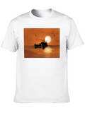 Sunset Fishing Boat T-Shirt
