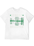 Stress Reliever T-Shirt: Nature Reflection Graphic