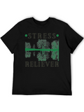 Stress Reliever T-Shirt: Nature Reflection Graphic
