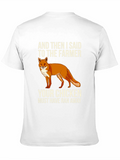 Funny Fox & Farmer Graphic Tee