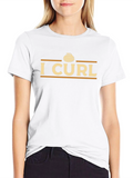 I Curl T-Shirt - Curling Stone Design
