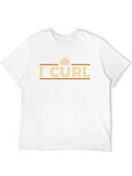 I Curl T-Shirt - Curling Stone Design