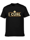 I Curl T-Shirt - Curling Stone Design