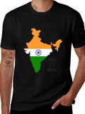 India Pride Black T-Shirt