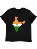 India Pride Black T-Shirt