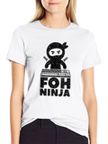 FOH Ninja Black Graphic T-Shirt