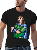 King Cartoon Graphic Black T-Shirt