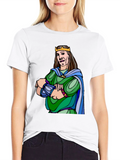 King Cartoon Graphic Black T-Shirt