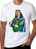 King Cartoon Graphic Black T-Shirt