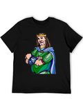 King Cartoon Graphic Black T-Shirt