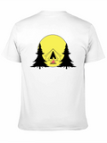 Camping Scene Graphic T-Shirt