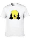 Camping Scene Graphic T-Shirt
