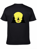 Camping Scene Graphic T-Shirt