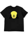 Camping Scene Graphic T-Shirt